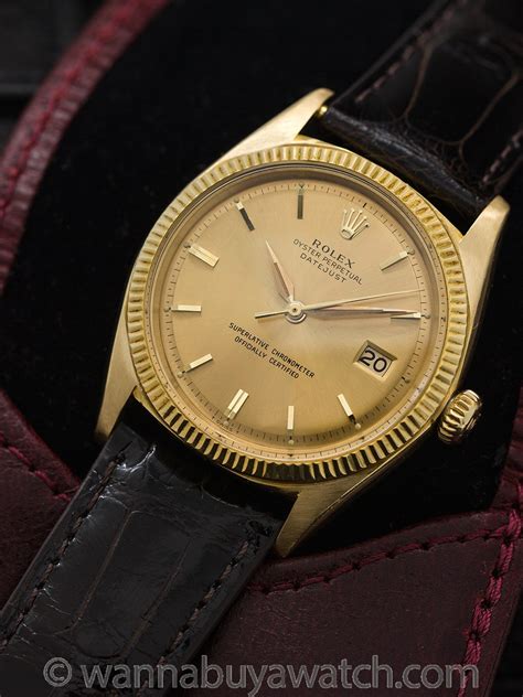 Rolex Datejust Plexy Yellow Gold 36mm Ref. 1601 